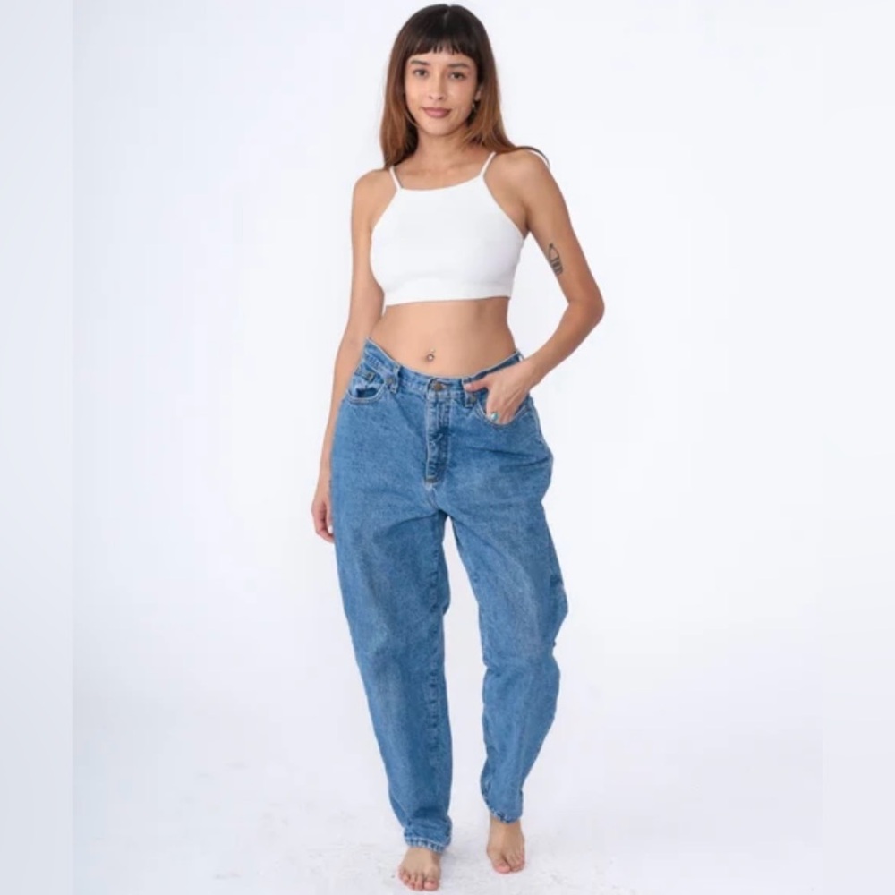 L.L. Bean Women’s Vintage 90s High Waist Baggy Jeans 12R  32 X 29